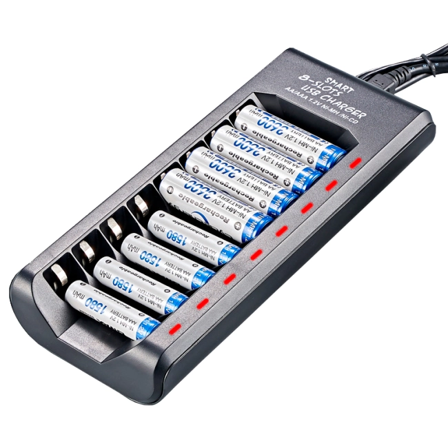 usb зарядка АА аккумуляторов