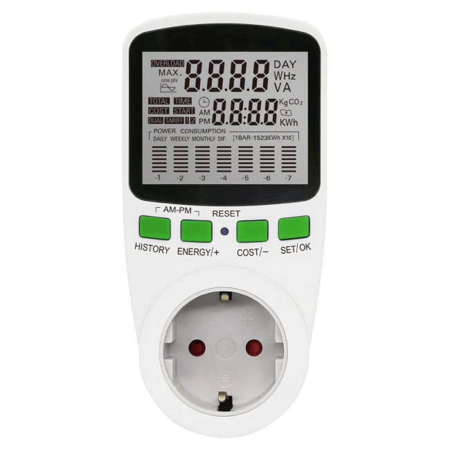 цифровий ватметр в розетку