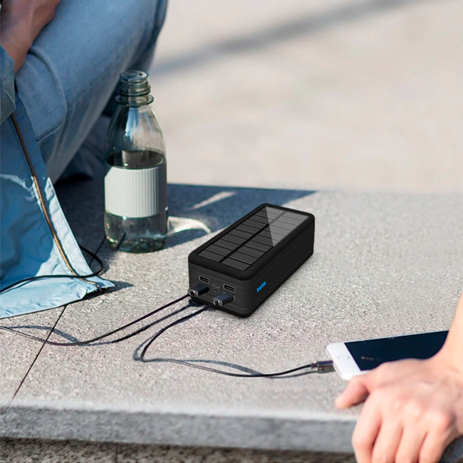 повербанк із сонячною батареєю 50000 mah