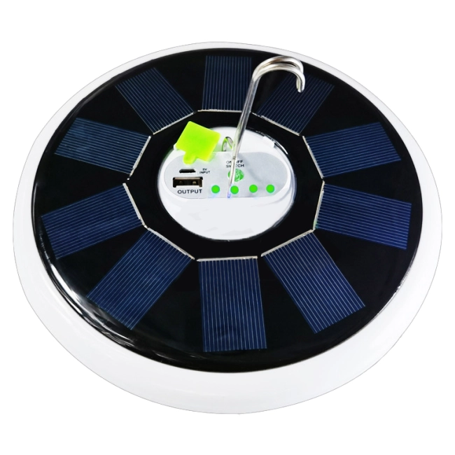 лампа светодиодная с солнечной панелью