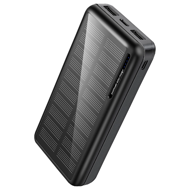 внешний аккумулятор с солнечной батареей 30000 mah
