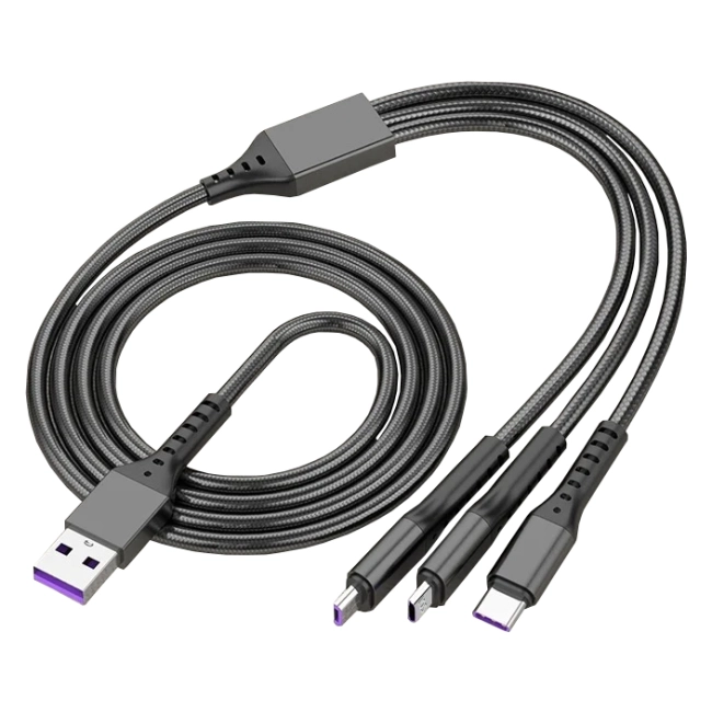 зарядный кабель 3 в 1 100 вт