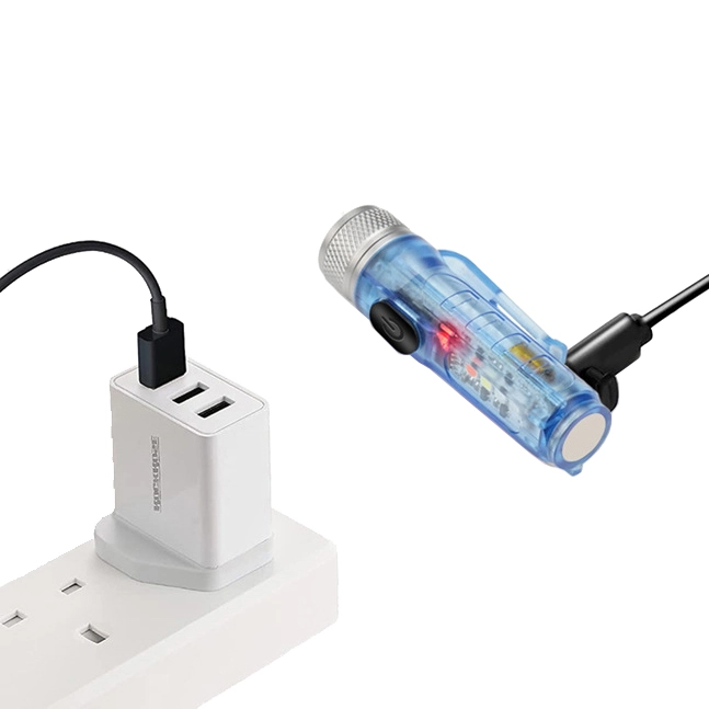 мини фонарик брелок с магнитом