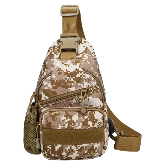 тактическая сумка через плечо с разъемом для usb