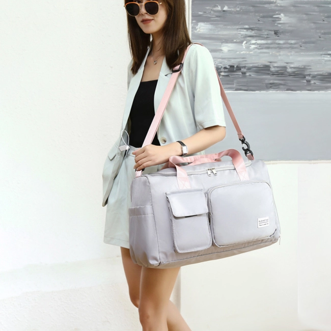 женская спортивная сумка с отсеком для обуви