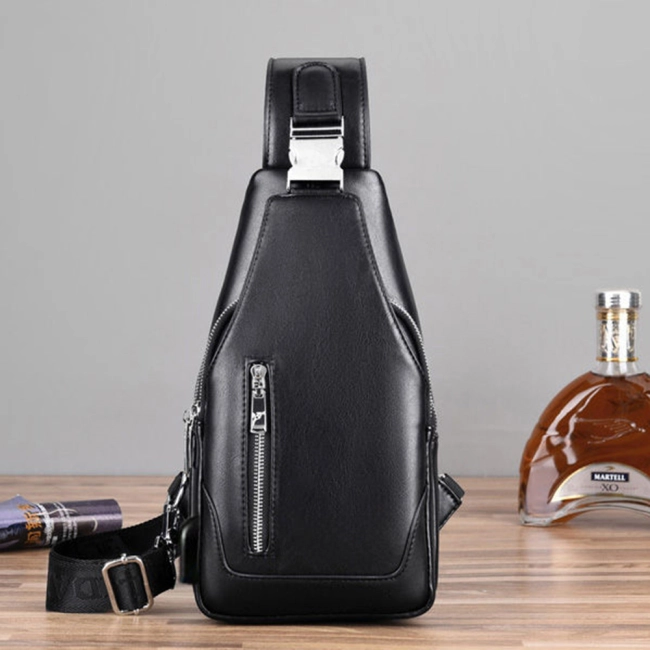 чоловіча нагрудна сумка з usb