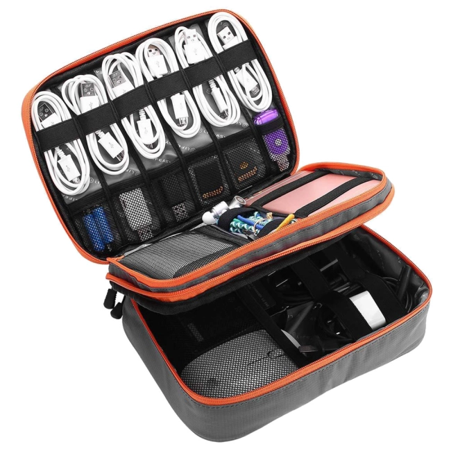 сумка органайзер для проводов и зарядок