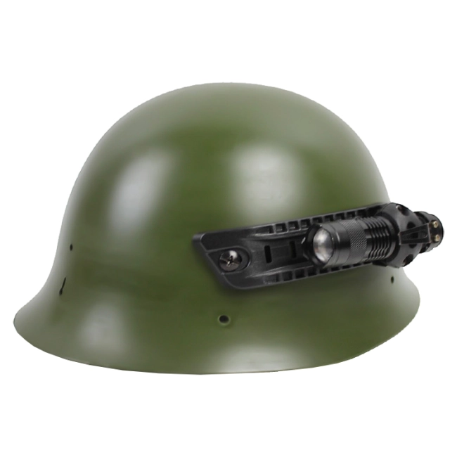 рельсовые крепления на старую каску