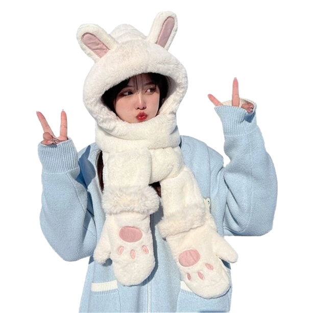 шапка перчатки шарф 3 в 1