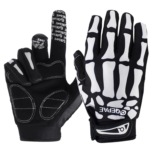 перчатки скелет