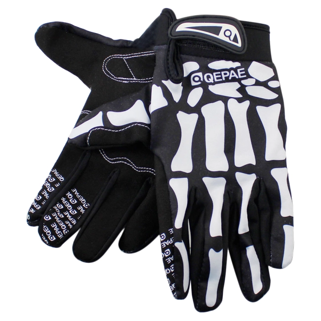 перчатки со скелетом