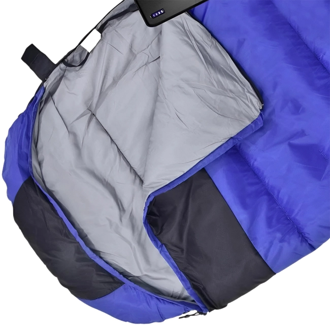 зимний спальный мешок с подогревом