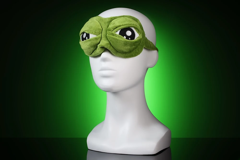 Маска для сна с глазами лягушки