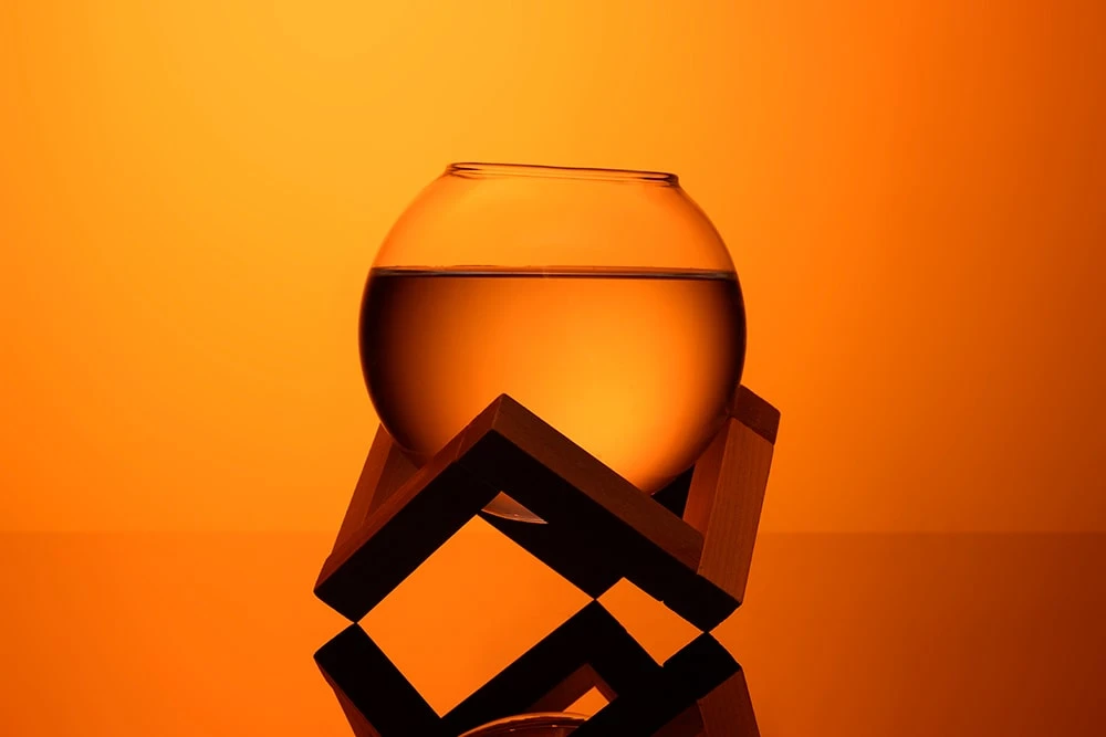 Бокал с деревянной подставкой (475 мл)