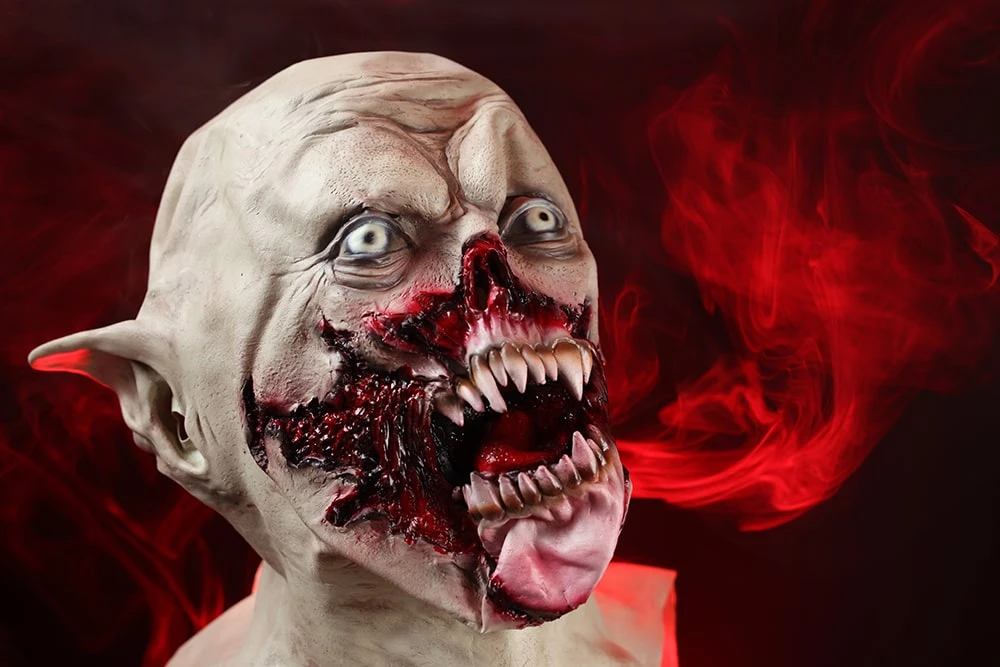 Кровавая маска на Хэллоуин Зомби