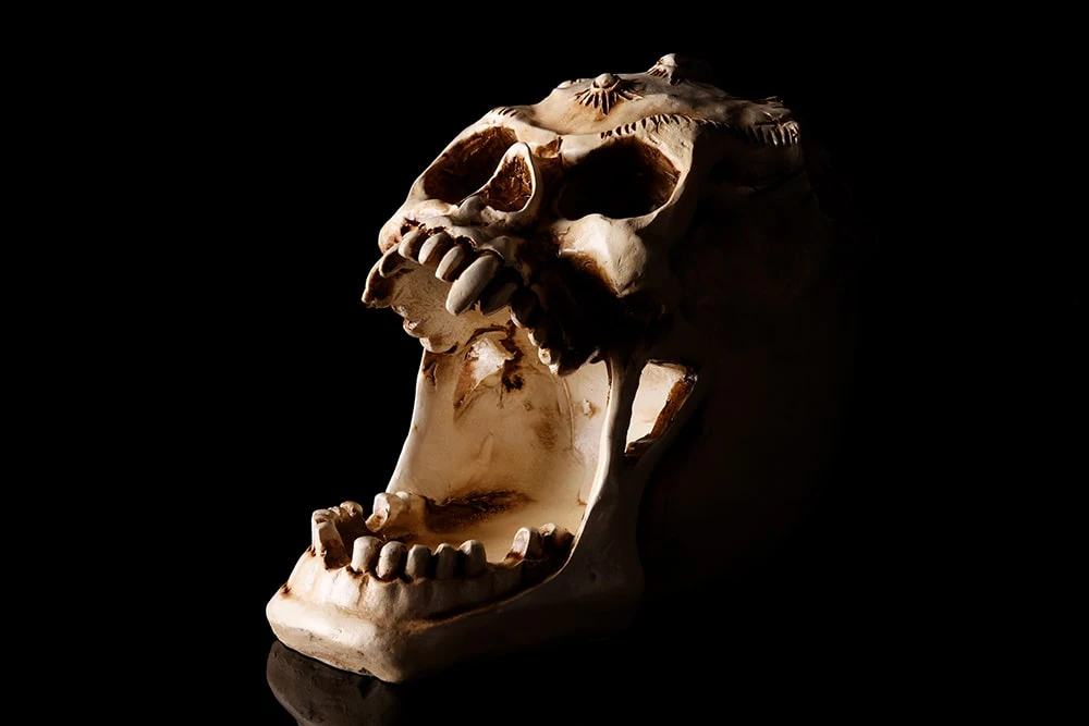 Подставка для канцелярии Череп