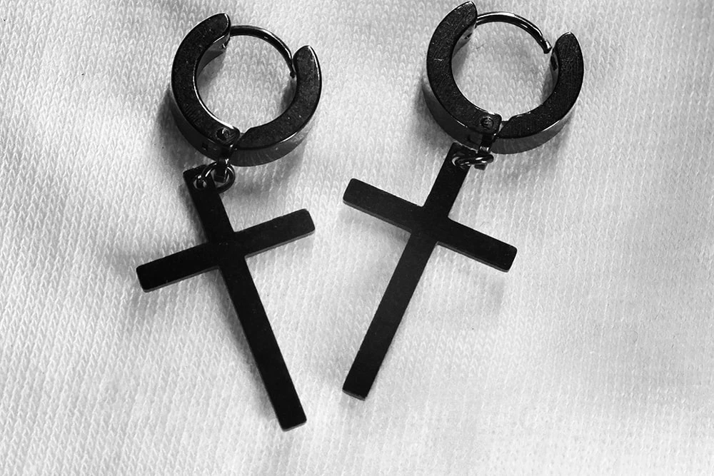 Сережки Хрестик