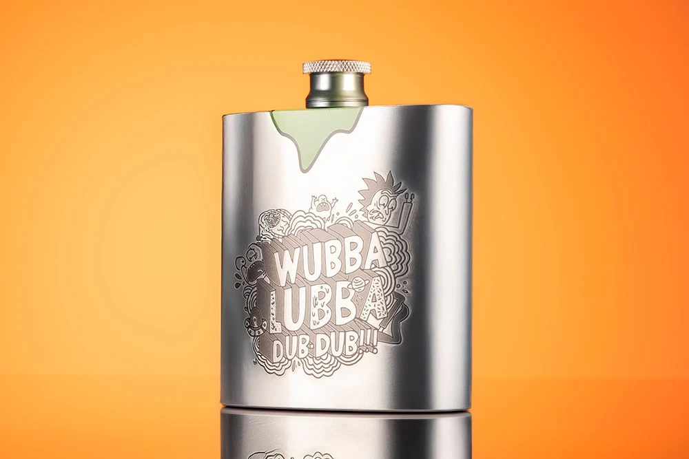 Фляга с рисунком Рика и Морти