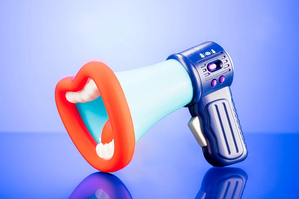 Детский мегафон с изменением голоса и записью