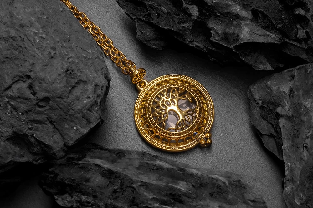 Подвеска с лупой на шею Дерево жизни