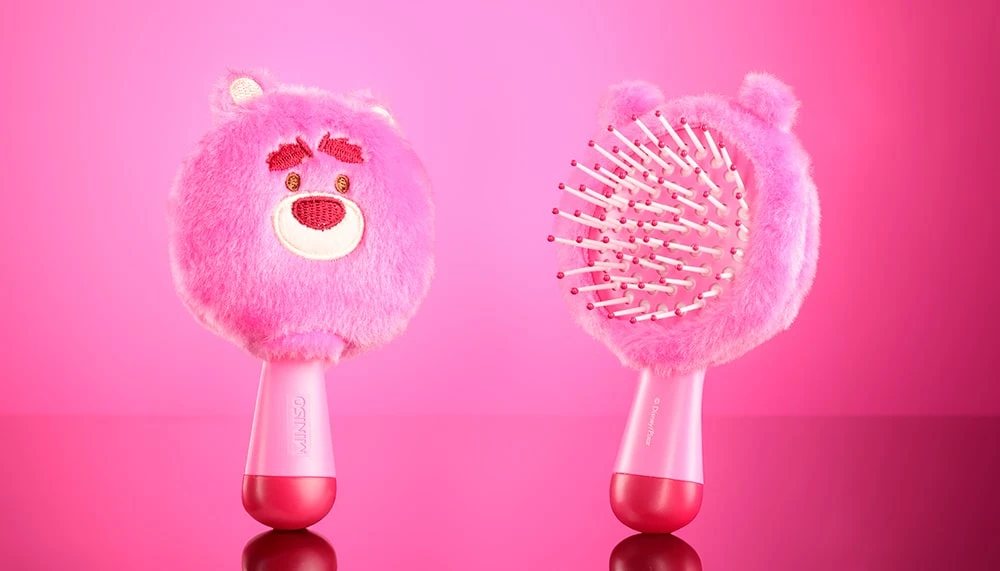 Мягкая расческа для волос с мишкой Лотсо