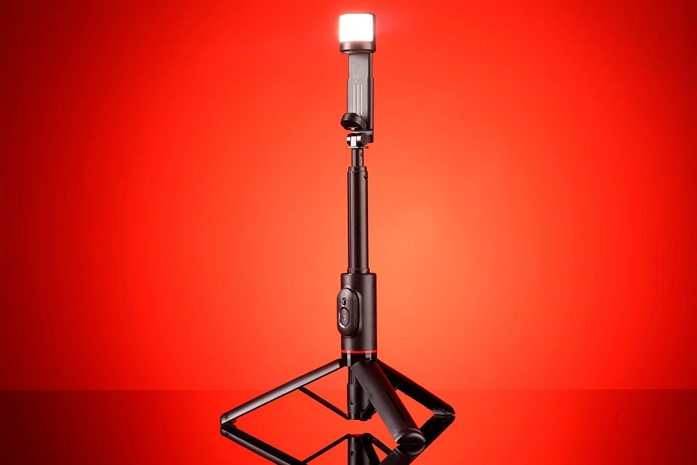 Раскладной bluetooth штатив с подсветкой