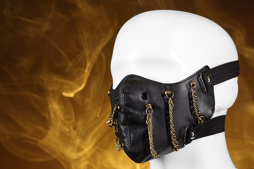 Маска в стилі стімпанк на половину обличчя