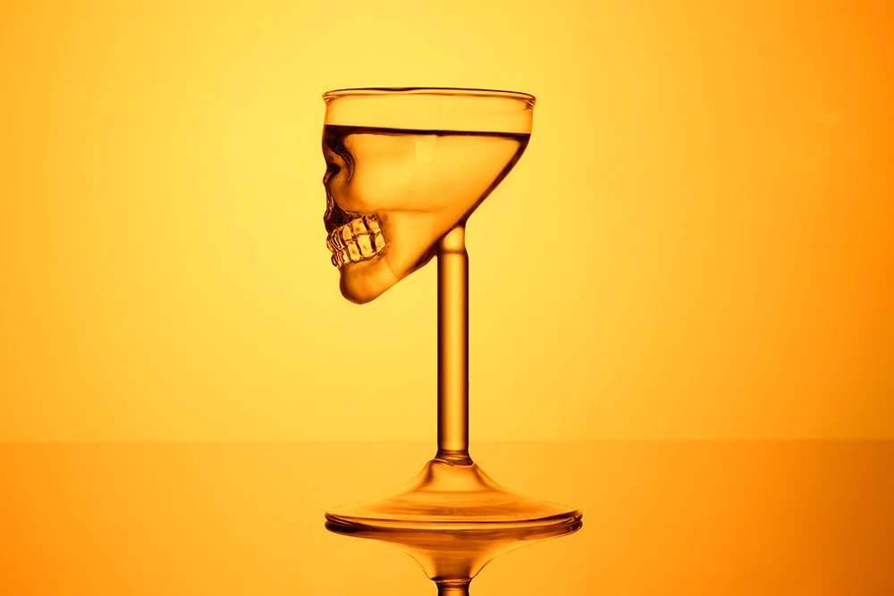 Бокал череп для напитков