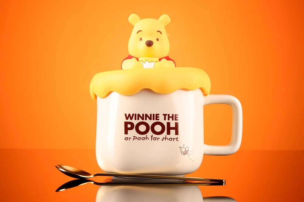 Чашка с Винни Пухом и ложкой