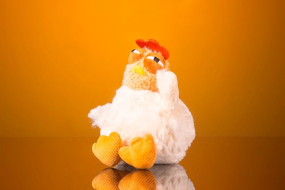 Антистресс на сумку курочка