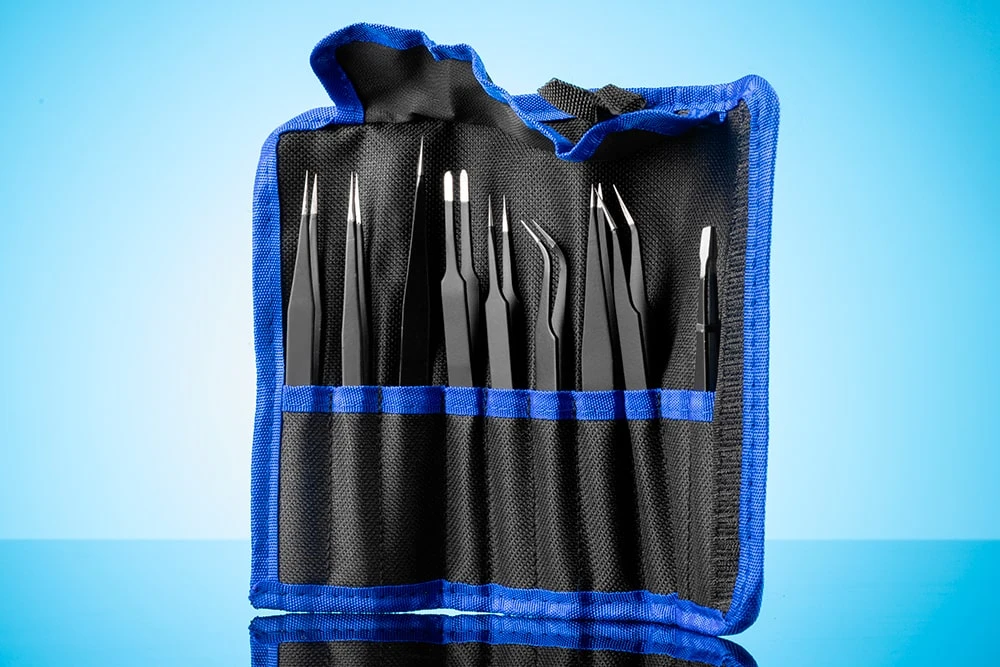 Набір пінцетів із 9 шт.