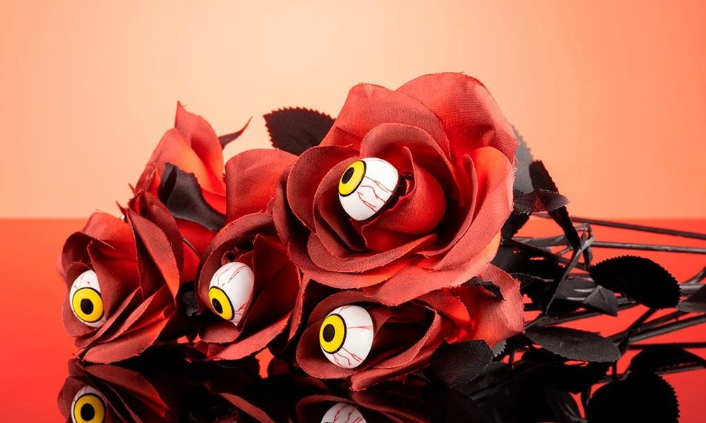 Украшения розы с глазами для дома на Хэллоуин (5 шт)