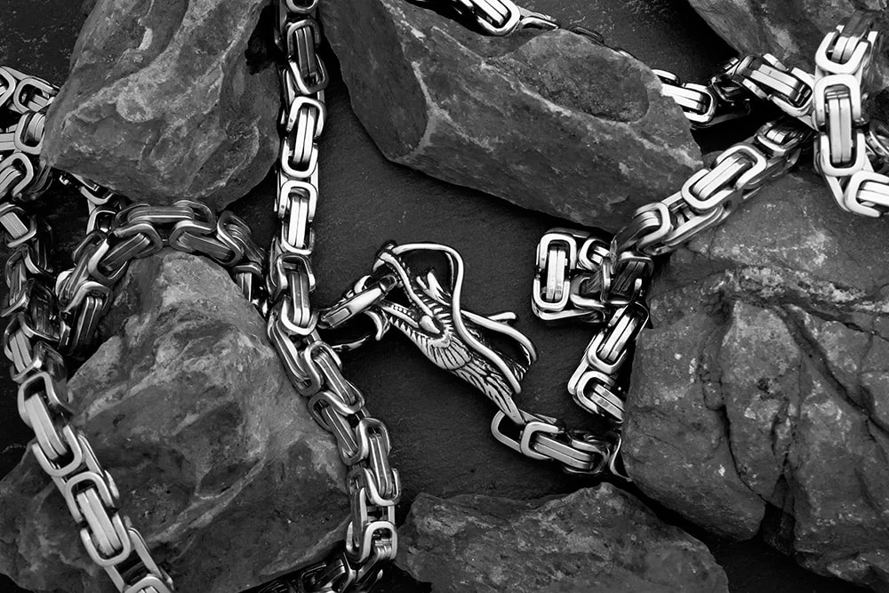 Довгий браслет на руку з драконом