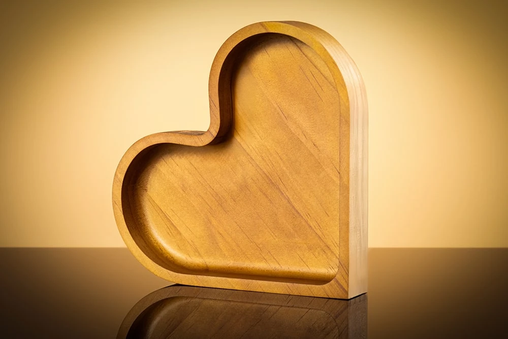 Набор из 4 тарелок в форме сердца