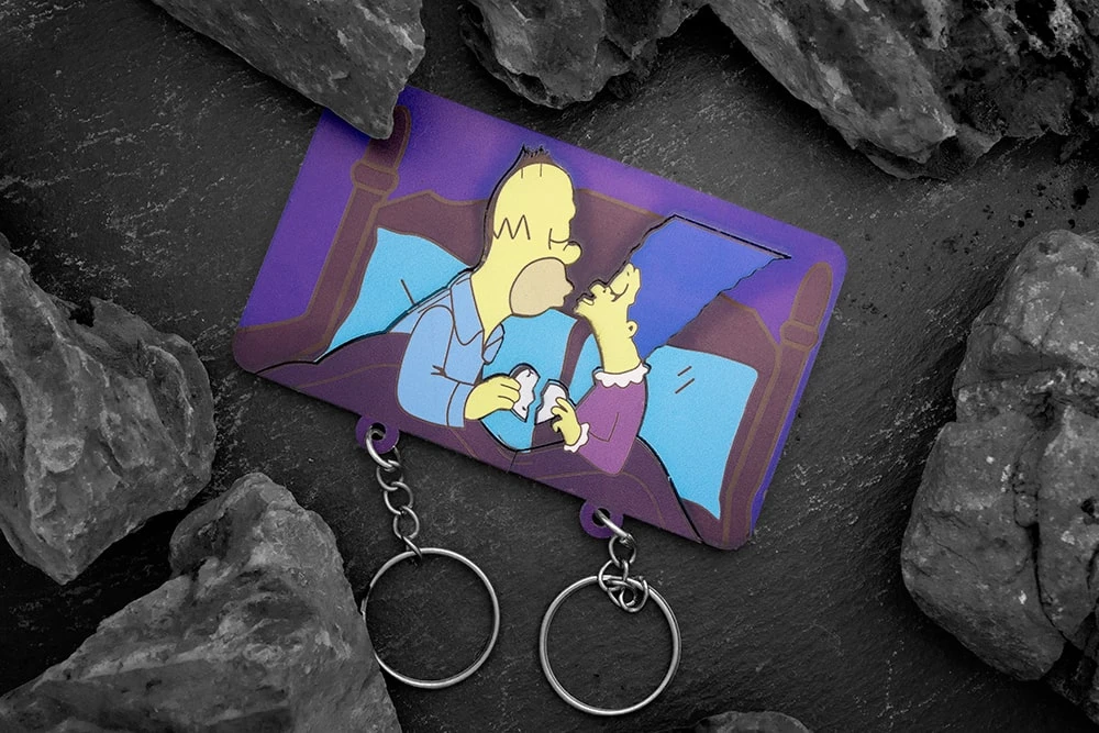 Ключниця на стіну з 2 брелками Сімпсони