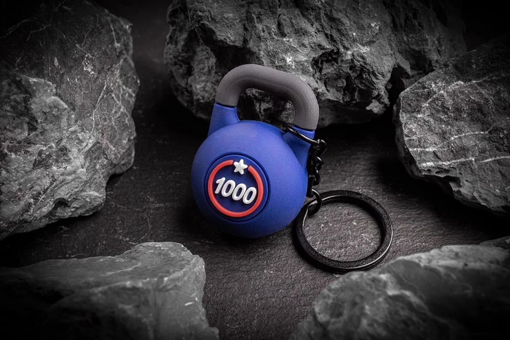 Брелок на ключи в виде гири