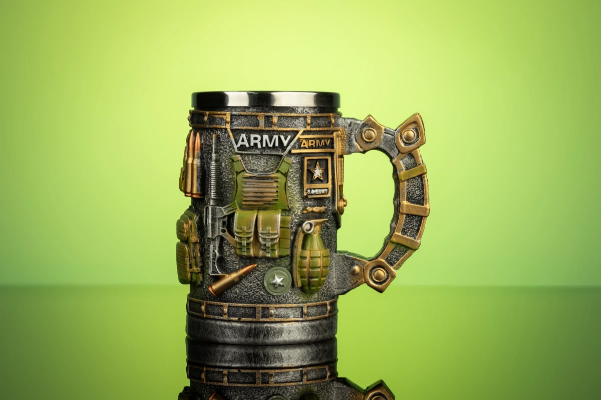 Подарункова кружка 3Д броня (400 мл)