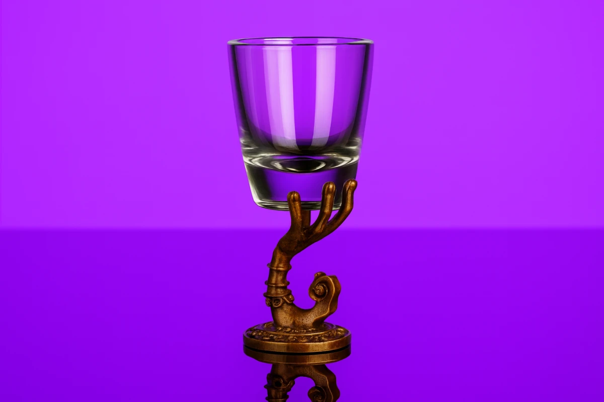 Рюмки на ножке Рука Будды