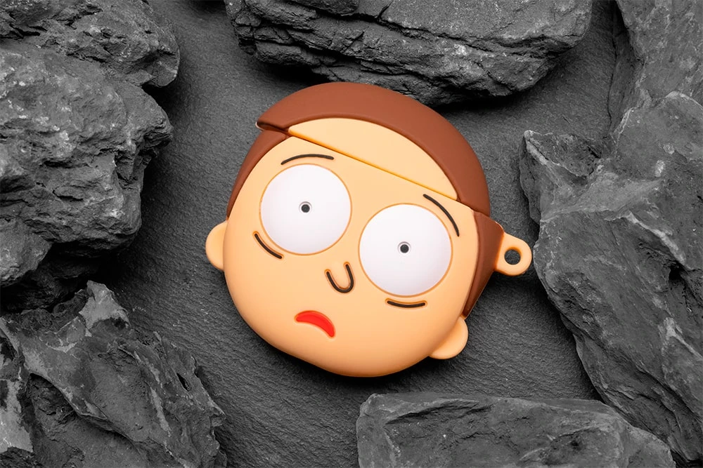 Защитный силиконовый чехол Рик и Морти для AirPods 1/2