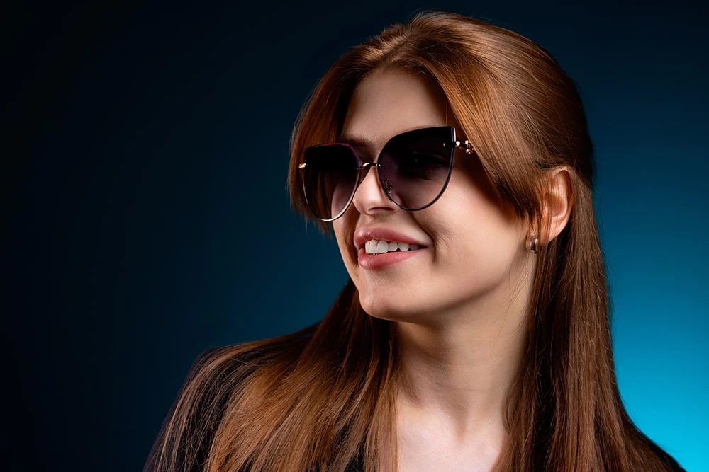 Женские очки от солнца с градиентом