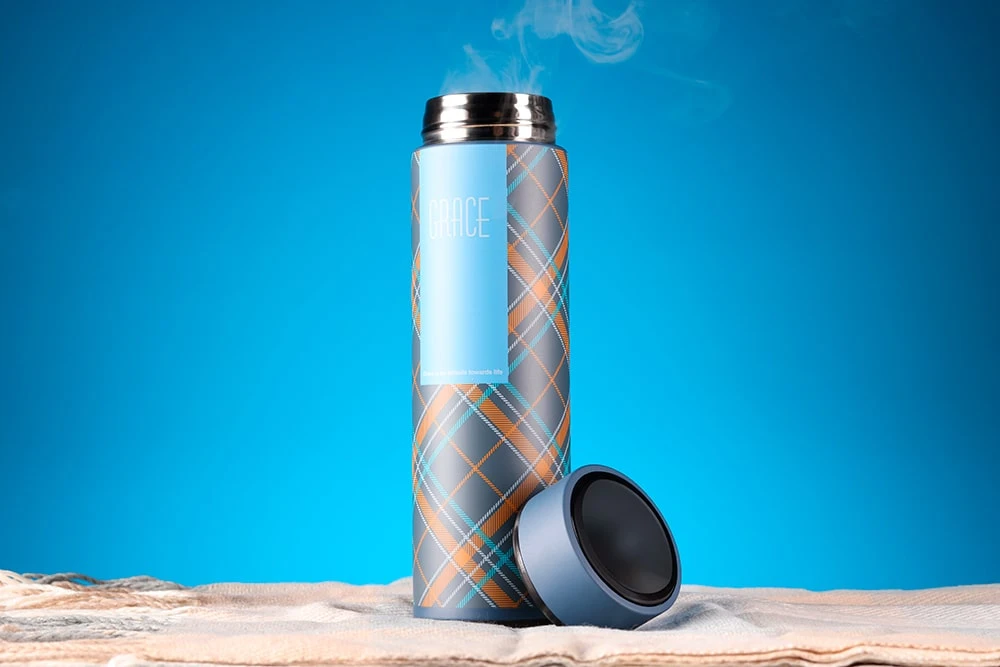 Подарочный набор для женщин с шарфом и термосом